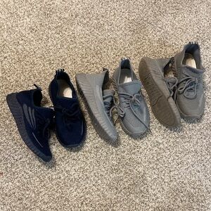 Toddler/little Kids slip on sneakers (3 pair)
